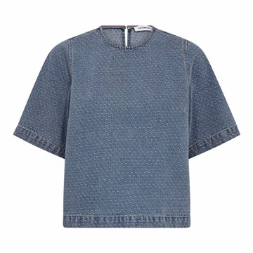 Co' Couture - Lova Denim Blouse - Denim Blue